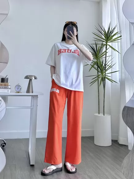 SET DÀI THỂ THAO COTTON ÁO PHOM VỪA QUẦN BO ỐNG KHANHLA