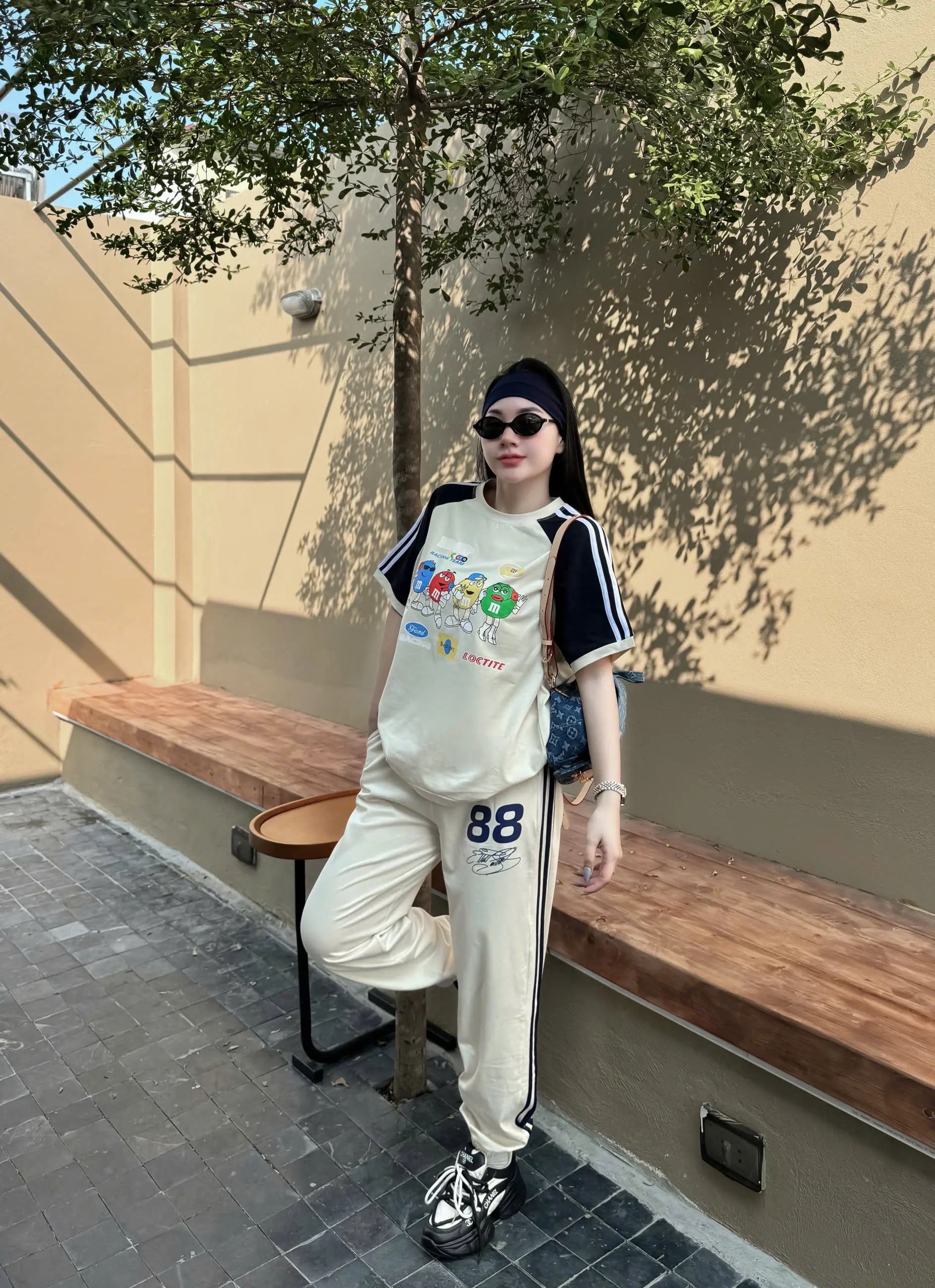 SET ĐÙI ÁO COTTON PHOM RỘNG QUẦN DA CÁ SEZ KHÁNH LA