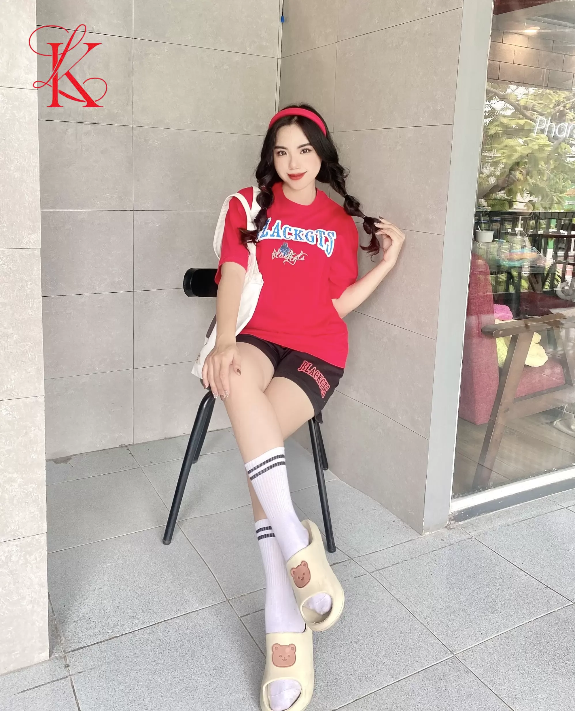 SET ĐÙI HOA HỒNG CHỮ 