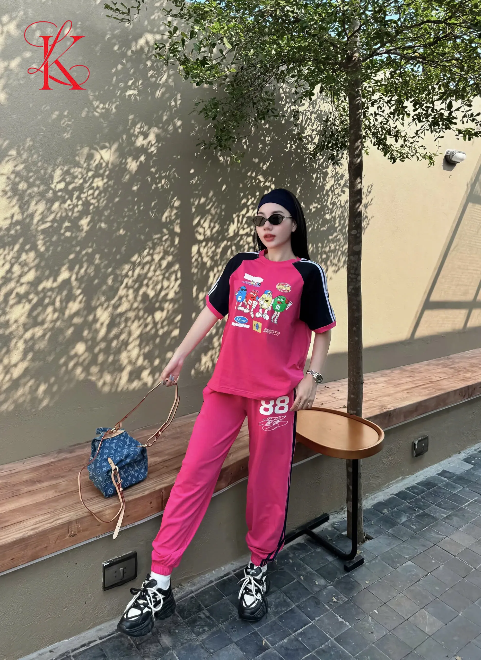 SET DÀI THỂ THAO COTTON ÁO PHOM VỪA QUẦN BO ỐNG KHANHLA