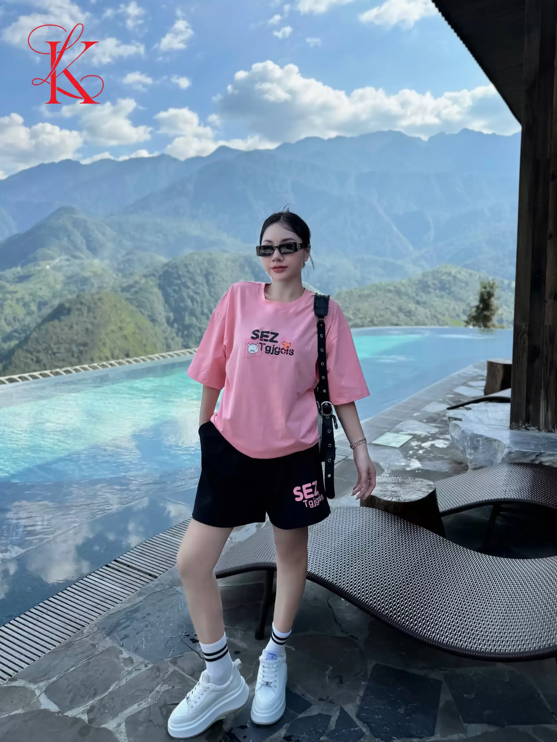 SET ĐÙI ÁO COTTON PHOM RỘNG QUẦN DA CÁ SEZ KHÁNH LA